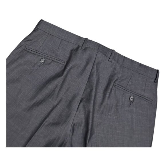 TED BAKER Wool Pleated Dress Pant Luxury Designer Business Casual Trousers 35x31 - Picture 5 of 7